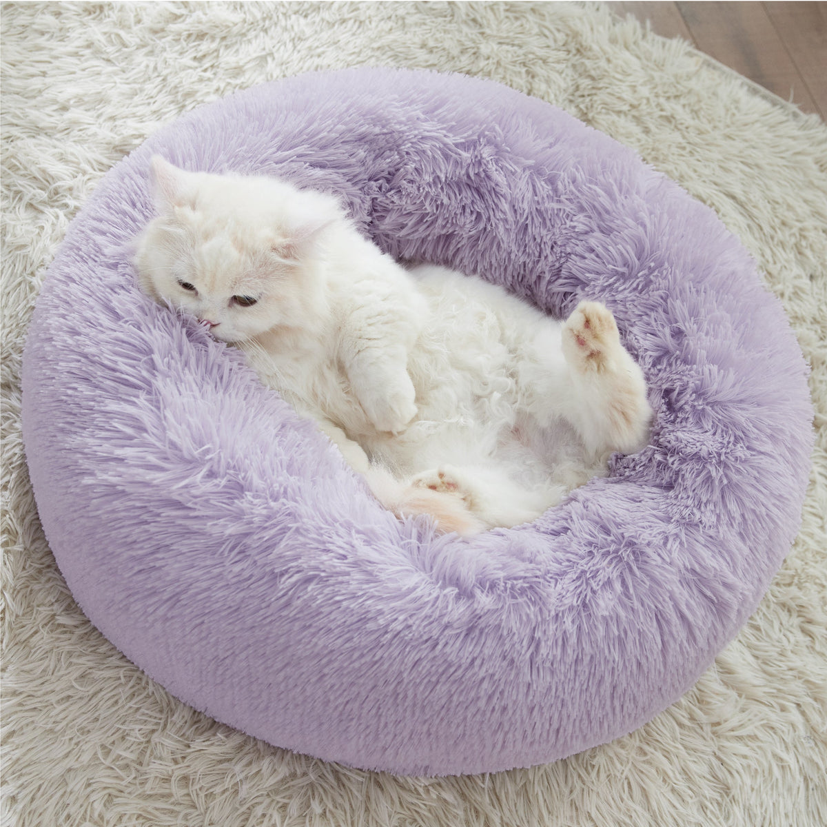 Calming Donut Bed for Dogs and Cats