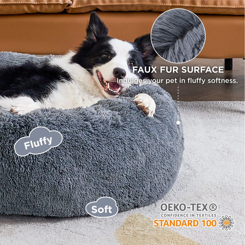 Calming Donut Bed for Dogs and Cats