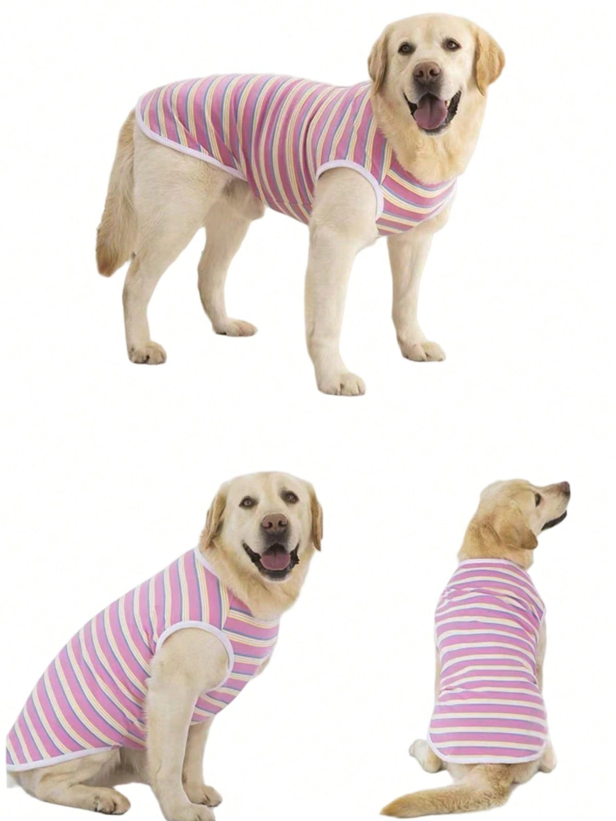 Lightweight Summer Dog Clothes For Golden Retriever, Samoyed & Medium/Large Size Pets, Pet Sun Protective Vest